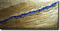 06 oro blu 55x120 tecnica mista acrilico su tela