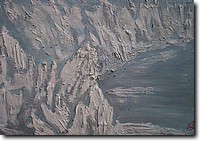 13 paesaggio glaciale 70x50 tecnica mista