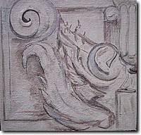 fregio n2 tecnica mista 100x100
